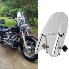 7/8'' 1" Handlebar Windshield Screen For Harley Heritage Softail Classic Fatboy