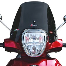 Faco Racing Windshield Dark Smoke Piaggio Beverly 350 Ie Sport Touring