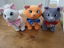 Aristocats Plush Bundle Toulouse Berlioz Marie - Disney Soft Toy Teddy Doll VGC