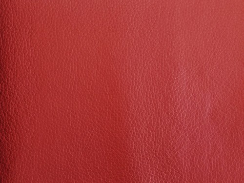 Red leather look - red, vinyl