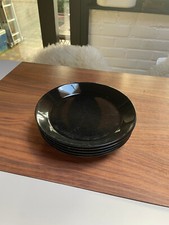 Iittala Teema Plates, 17Cm Black, discontinued product, 5 pieces
