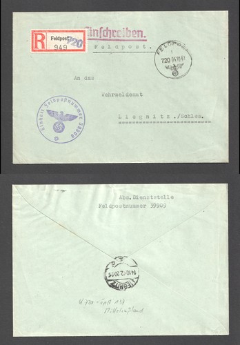 Germany 1942 nazi - 1942, feldpost