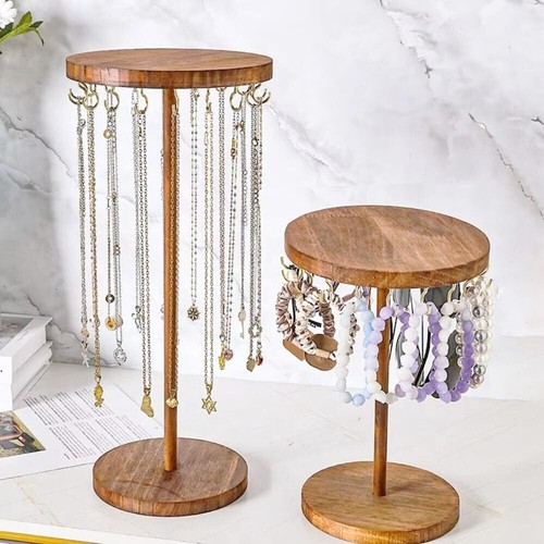 Wooden earring display stand - earring,