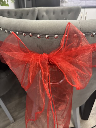 60x used red - , organza