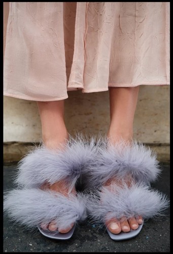 Bnwt zara feather heeled - bnwt,