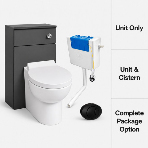 Back wall toilet unit - back,