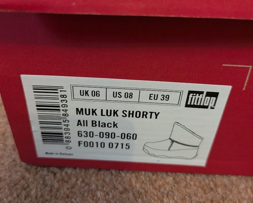 Fitflop muk luk shorty black - shorty,