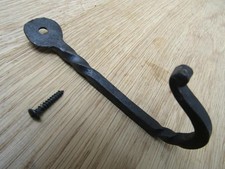 Rustic iron blacksmith hook