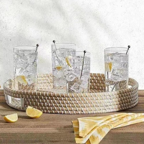 Sea grass fruit tray woven - sea,