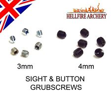 Archery Sight & Button Grub screws - Recurve Compound Hoyt Samick Easton 3mm 4mm