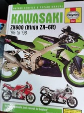 Haynes 1995-98 Kawasaki Ninja ZX6R service manual Haynes Hardback VGC FREEPOST