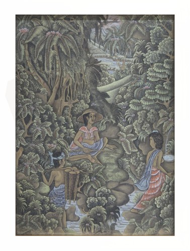 Bali signed sare painting - signed,