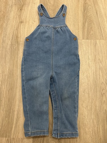 Blue denim dungarees - blue,