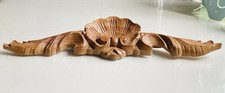 Hand Carved Wooden Appliqué Moulding For Furniture Home Decor 50cm