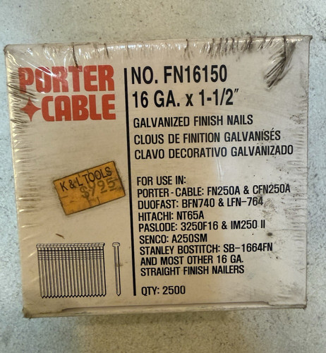 Porter cable fn16150 16ga - 16ga, x