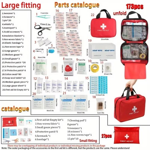 Piece first aid kit - piece, bag