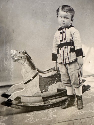 Window light tintype boy with - tintype,