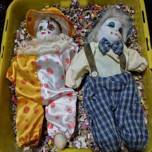1980s vintage porcelain clown - 1980s,