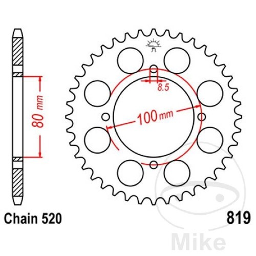 Jtr819 crown 37 teeth - jt,