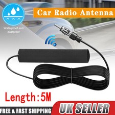 Car Radio Antenna AM FM Stereo Internal Mount Windscreen Amplified Aerial 5M
