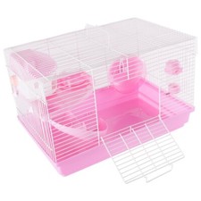 PINK STARTER HAMSTER CAGE +