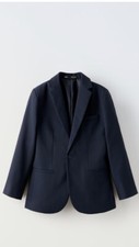 Zara Boys Textured Suit Jacket