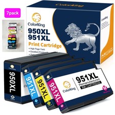 7 Ink Cartridge 950XL 951XL For HP Officejet Pro 251dw 8100e 8610 8620 8630 8640