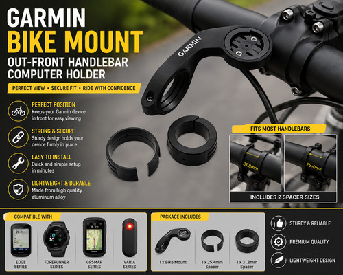 Garmin bike mount out front - garmin, mount,