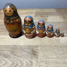 Russian Dolls Set Of 6 Wooden