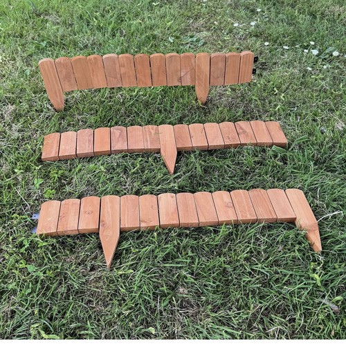 Wooden lawn edging log roll - log,