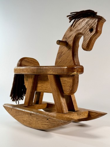 Vintage small wooden rocking - vintage,