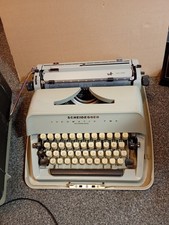 Vintage Retro Cased Scheidegger Typomatic TMS Typewriter In Working Order