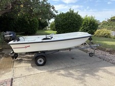 Orkney Dory 315 With 9.9 Mercury Four Stroke Outboard With Snipe Boat Trailer