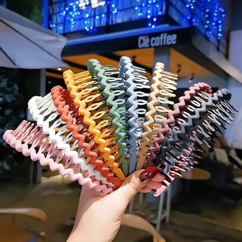 3pcs colorful resin hair bands - 3pcs,