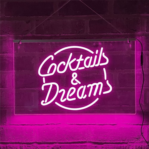 Cocktails and dreams - cocktails, neon