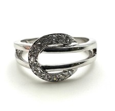 9ct White Gold Lucky Ring 9K