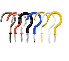 Cup Hooks Screw In ALL SIZES Hook Mug Hanger Kitchen Garage Tool Hanging Strong