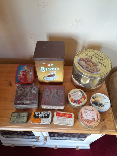 Old vintage tins bisto - vintage, oxo