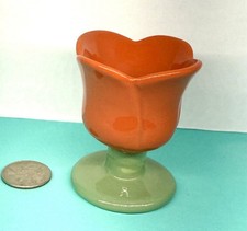 Orange Ceramic Tulip Egg