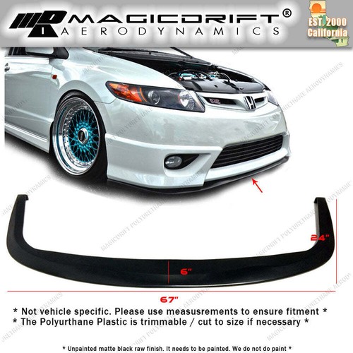 Universal front bumper lip - front,