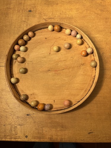 Antique clay marbles lot 25 - antique,