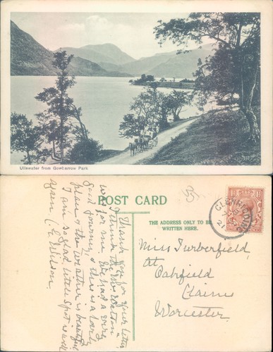 Ullswater lakeside view with