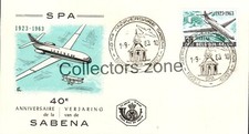 1963 Sabena Airways 1923-63