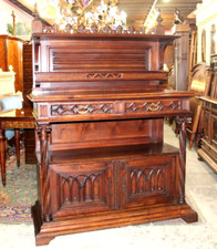 French Antique Gothic Walnut