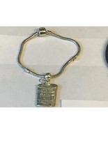 Paint Pot TG28 on a silver Rhodium Plated Snake Bracelet 