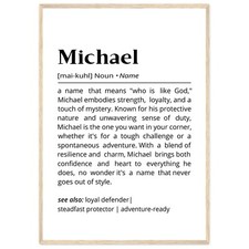 Michael Name Definition Wall