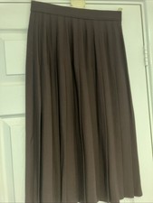 Brown Pleaded Debenhams Skirt