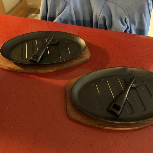 Sizzler cast iron griddle - iron,