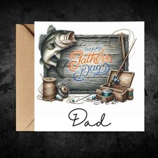 Father day card fishing dad - day,