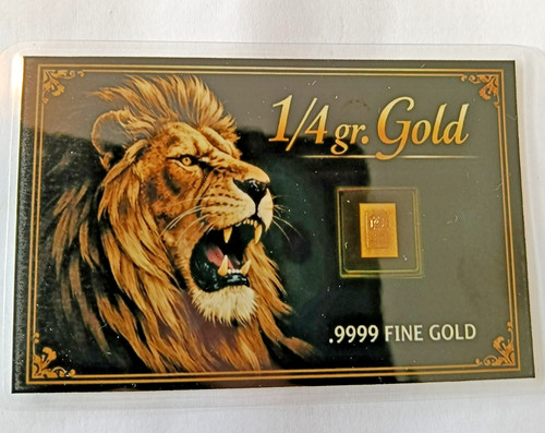 The golden lion 017 grams - golden, 0.017